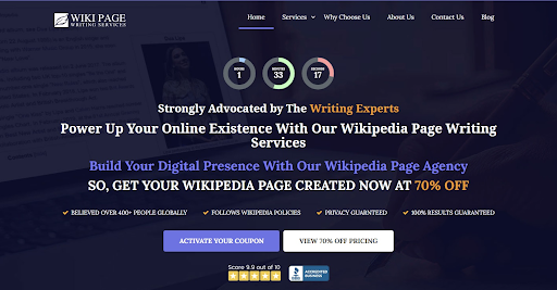 Wiki Page Writing Services 